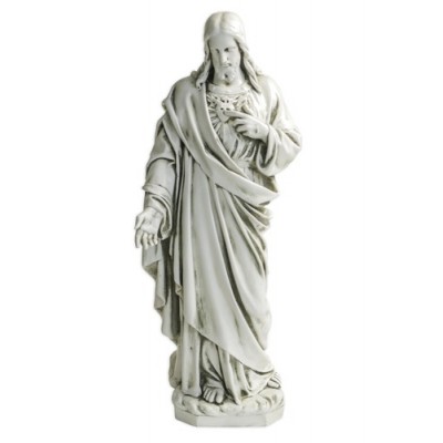 Sacred Heart 5 2in. - Fiberglass - Indoor/Outdoor Garden Statue -  - F24106
