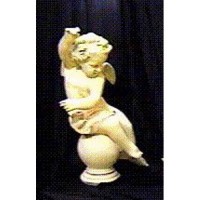 Manor Garden Cherub- Left Facing 30" - Fiberglass Resin Indoor/Outdoor Garden Statue