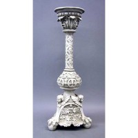 Victorian Candleholder 24in. - Lightweight Fiberglass Resin - Outdoor Statue