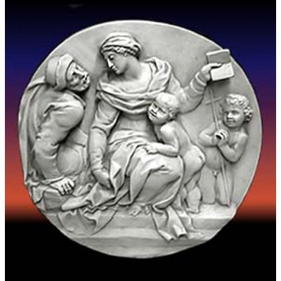 Unknown Frieze Round - Fiberglass - Indoor/Outdoor Garden Statue -  - F9016