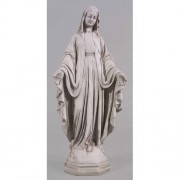 Mary - 21in. High - Lightweight Fiberglass Resin - Indoor/Outdoor Church Statuary Mary - 21in. High - Lightweight Fiberglass Resin - Indoor/Outdoor Church Statuary
