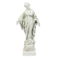 Kingdom Of Mary 25in. Lightweight Fiberglass Resin Indoor/Outdoor Church Statuary