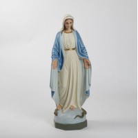 Virgin Mary - 36" H - Lightweight Fiberglass Resin Indoor/Outdoor Church Statuary
