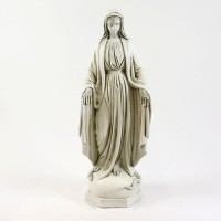 Mary - 36 Inch Lightweight Fiberglass Resin Indoor/Outdoor Church Statuary/Sculpture