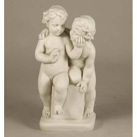 Loving Twins 19in. - Fiberglass Resin - Indoor/Outdoor Garden Statue Loving Twins 19in. - Fiberglass Resin - Indoor/Outdoor Garden Statue