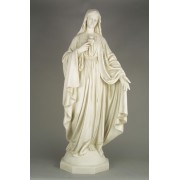 Mary w/Hand Outstretched 49in. Lightweight Fiberglass Resin Indoor/Outdoor Statue