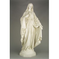 Mary w/Hand Outstretched 49in. Lightweight Fiberglass Resin Indoor/Outdoor Statue