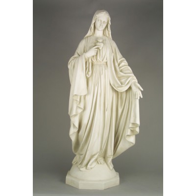 Mary w/Hand Outstretched 49in. Fiberglass Indoor/Outdoor Statue -  - F7062