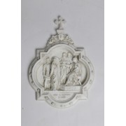 Wall Plaque Station #1 - Lightweight Fiberglass Resin Indoor/Outdoor Garden