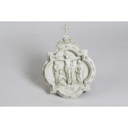 Wall Plaque Station #12 - Lightweight Fiberglass Resin Indoor/Outdoor Garden