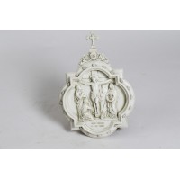 Wall Plaque Station #12 - Lightweight Fiberglass Resin Indoor/Outdoor Garden