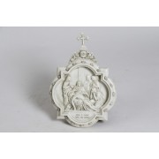 Wall Plaque Stations #13 - Lightweight Fiberglass Resin Indoor/Outdoor Garden