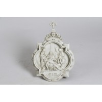 Wall Plaque Stations #13 - Lightweight Fiberglass Resin Indoor/Outdoor Garden