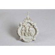 Wall Plaque Station #5 - Lightweight Fiberglass Resin Indoor/Outdoor Garden