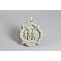 Wall Plaque Station #5 - Lightweight Fiberglass Resin Indoor/Outdoor Garden