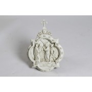 Wall Plaque Station #4 - Lightweight Fiberglass Resin Indoor/Outdoor Garden