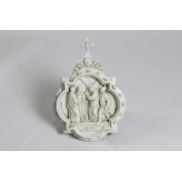 Wall Plaque Station #4 - Lightweight Fiberglass Resin Indoor/Outdoor Garden