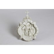 Wall Plaque Station #8 - Lightweight Fiberglass Resin Indoor/Outdoor Garden