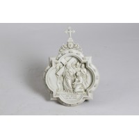 Wall Plaque Station #8 - Lightweight Fiberglass Resin Indoor/Outdoor Garden