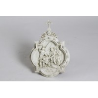 Wall Plaque Station #9 - Lightweight Fiberglass Resin Indoor/Outdoor Garden