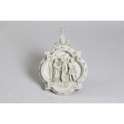 Wall Plaque Station #6 - Lightweight Fiberglass Resin Indoor/Outdoor Garden