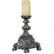 Baroque Candleholder - Short 13in. - Lightweight Fiberglass Resin - Statue Baroque Candleholder - Short 13in. - Lightweight Fiberglass Resin - Statue