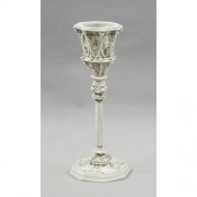 Castelli Candleholder 21in. - Lightweight Fiberglass Resin - Indoor/Outdoor Statue