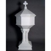 Baptism Font - Lightweight Fiberglass Resin - Indoor/Outdoor Statue/Sculpture