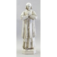 Saint John Vianney 50in. High - Lightweight Fiberglass Resin - Outdoor Statue