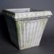 Fluted Square Pot Tall Fiber Stone Resin Indoor/Outdoor Statuary -  - FS60261
