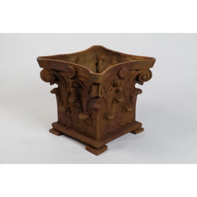 Corinthian Planter (Feet) 17in. Fiberglass Indoor/Outdoor Garden -  - FS7557