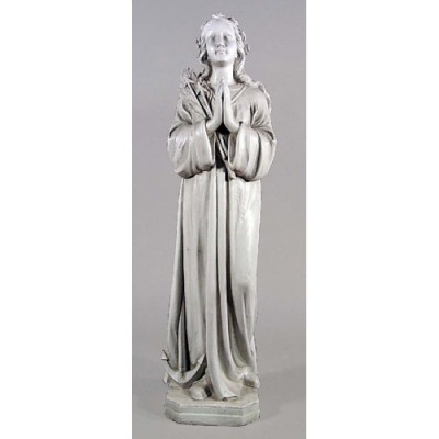 Saint Philomena 40in. Fiberglass Indoor/Outdoor Garden Statue -  - F69215