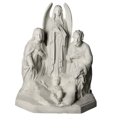 Holy Family w/Angel 38" High Fiberglass Indoor/Outdoor Garden -  - F24289