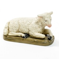 Sheep-Left - Lightweight Fiberglass Resin Indoor/Outdoor Church Statuary