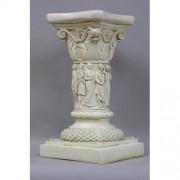 Nine Muses Pedestal 20in. Fiberglass Resin Indoor/Outdoor Garden