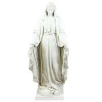 OUR LADY OF GRACE 60"H Lightweight Fiberglass Resin Indoor/Outdoor Church Statuary