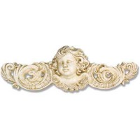 Angelic Scroll Overdoor 13in. Fiberglass Resin Indoor/Outdoor Garden