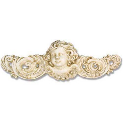 Angelic Scroll Overdoor 13in. Fiberglass Indoor/Outdoor Garden -  - FS7581