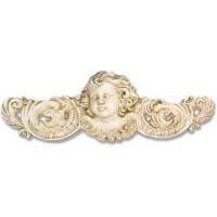 Angelic Scroll Overdoor 13in Fiberglass Resin Indoor/Outdoor Garden