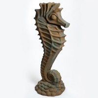Seahorse-58in. Fiberglass Resin Indoor/Outdoor Garden
