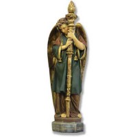 Majestic Angel- Left Facing - Fiberglass Resin Indoor/Outdoor Garden Statue
