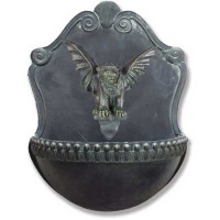Tuscany Gargoyle Wall Fount. Fiberglass Resin Indoor/Outdoor Garden Statue