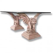 Tuscan Gargoyle Table - Fiberglass Resin Indoor/Outdoor Garden Statue