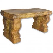 Metro Bench 37 X 17 H Fiberglass Resin Indoor/Outdoor Garden Statue