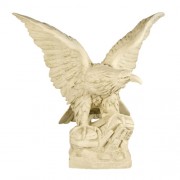 Eagle Facing Left 40in. High Fiberglass Resin Indoor/Outdoor Garden