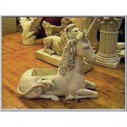 Unicorn Planter 25in. Fiberglass Resin Indoor/Outdoor Garden / Patio