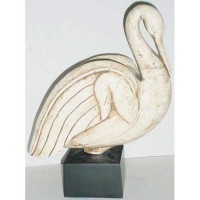 Swan From Carving 18 Fiberglass Resin Indoor/Outdoor Garden Statue Swan From Carving 18 Fiberglass Resin Indoor/Outdoor Garden Statue