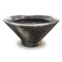 Tornado Pot Large 15in. High A - Fiberglass Resin - Outdoor