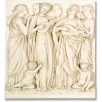 Song Of Lutes Cantoria 41" - Fiberglass Resin Indoor/Outdoor Garden Statue