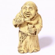 Monk With Rosary - Lightweight Fiberglass Resin Indoor/Outdoor Church Statuary